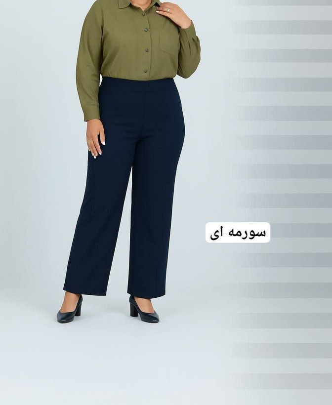 شلوار بگ کرپ کجراه سایز بزدگ