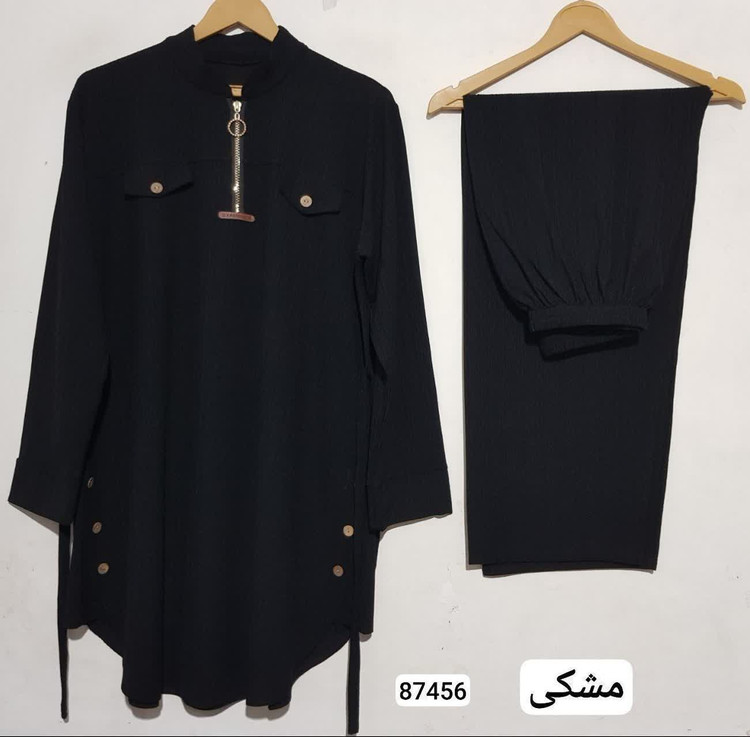 ست تونیک و شلوار کریشه سایز بزرگ