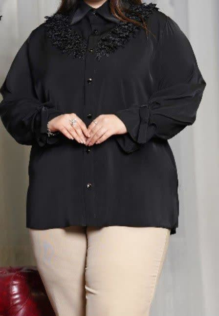 شومیز مجلسی زنانه کد ۱۴۸۷ سایز بزرگ